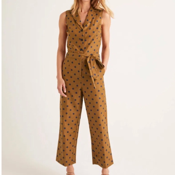 Boden Evie Collar Jumpsuit - Picture 1 of 7